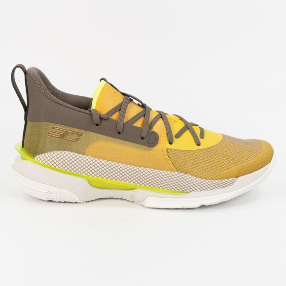 Under Armour Curry 7 'Zepplin Yellow' 2019 3021258-701 Basketball size 8 M 9.5 W - Picture 2 of 10